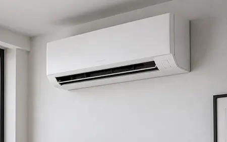 Une clim au mur